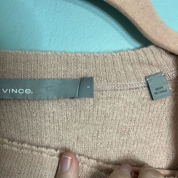 Vince Cashmere-Linen Crewneck Pullover - Picture 6 of 9